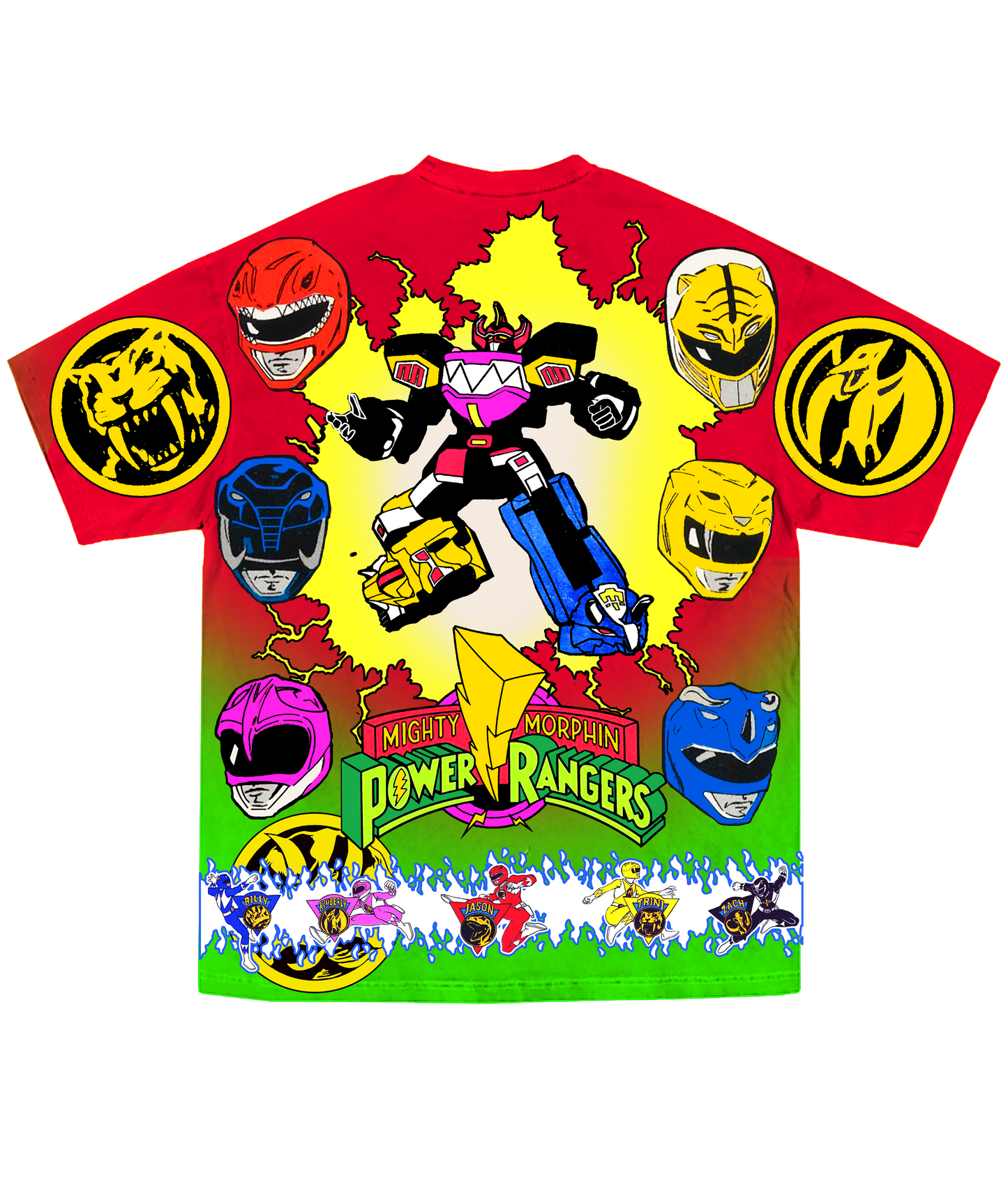 POWER RANGER ALL OVER PRINT TEE