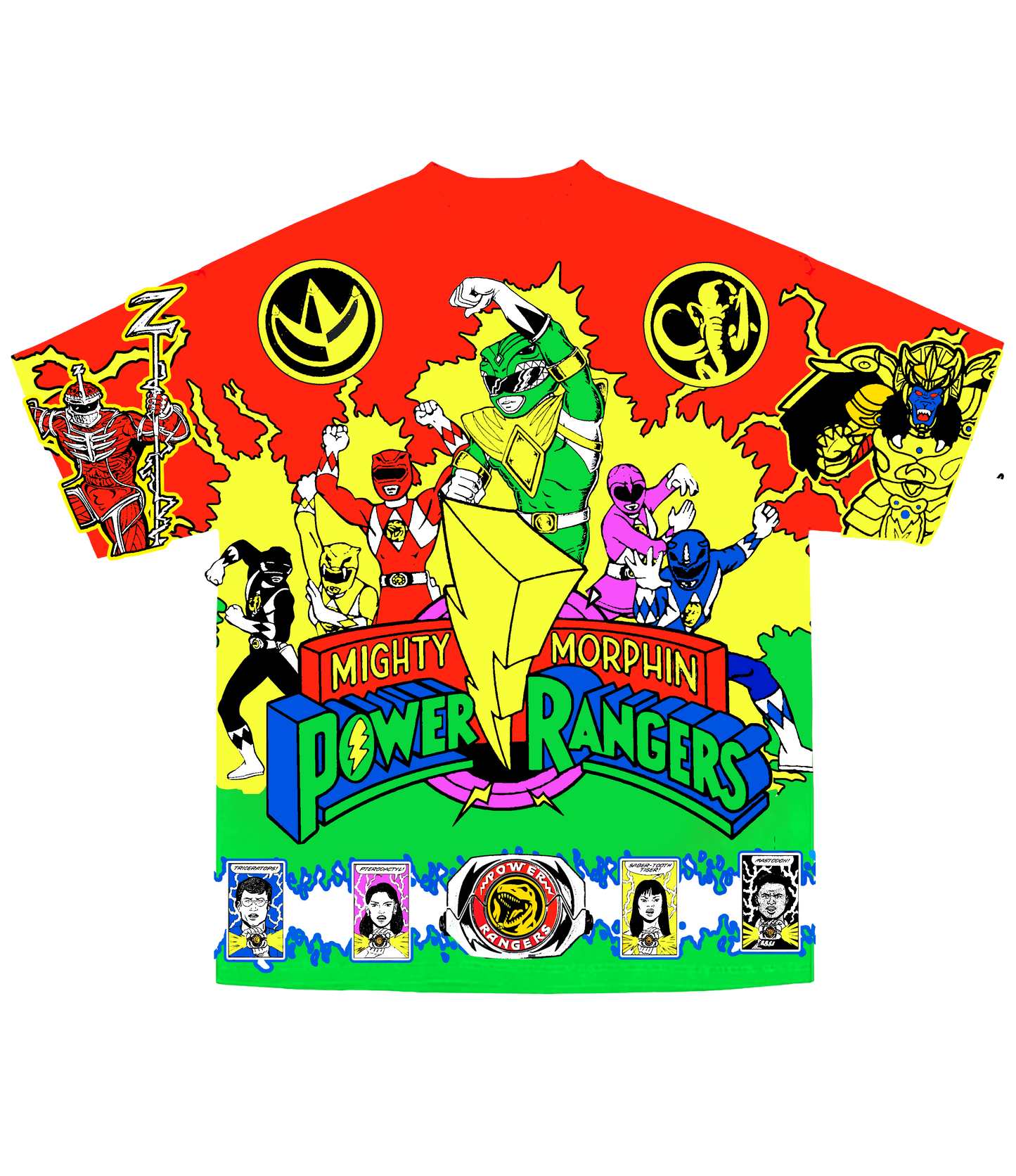 POWER RANGER ALL OVER PRINT TEE